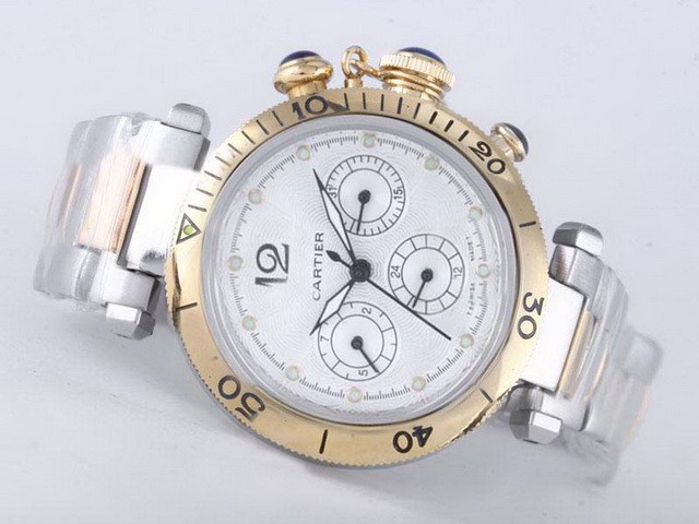 Cartier Pasha White Dial Montre