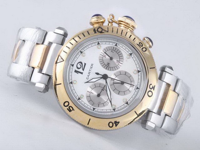 Cartier Pasha White Dial Montre