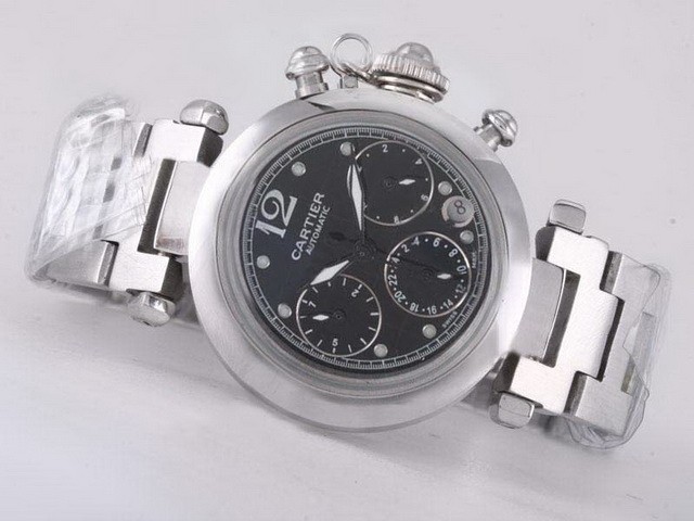 Cartier Pasha Black Dial Montre