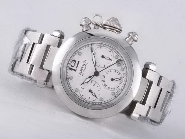 Cartier Pasha White Dial Montre