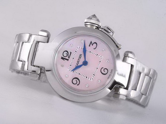 Cartier Pasha Pink MOP Dial-Lady Size Montre