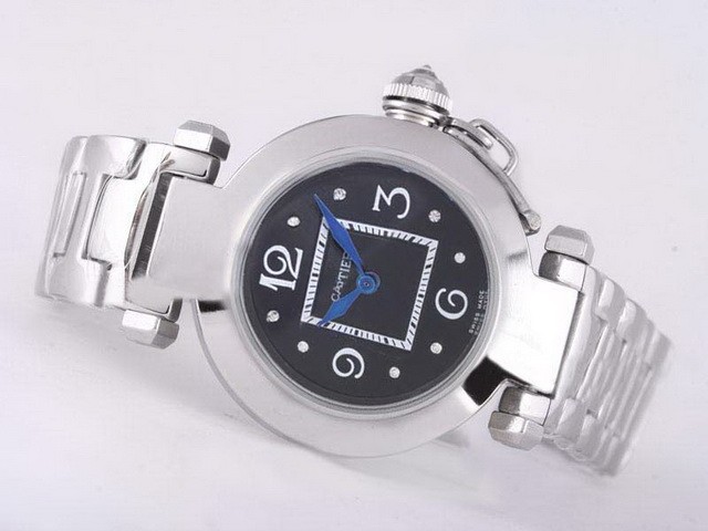 Cartier Pasha Black Dial-Lady Size Montre