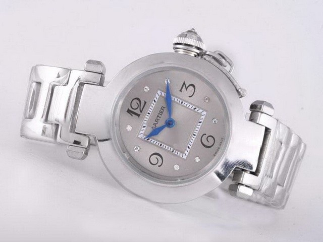 Cartier Pasha Gray Dial-Lady Size Montre