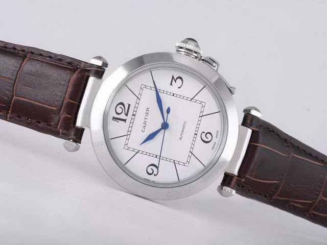 Cartier Pasha White Dial-Deployment Buckle Montre