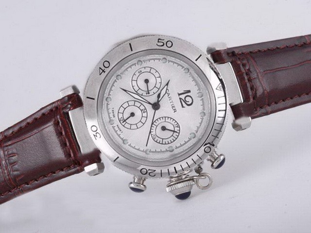 Cartier Pasha White Dial-Deployment Buckle Montre