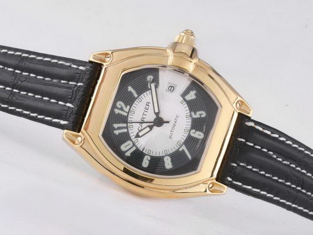 Cartier Roadster White Dial-Roman Marking Montre