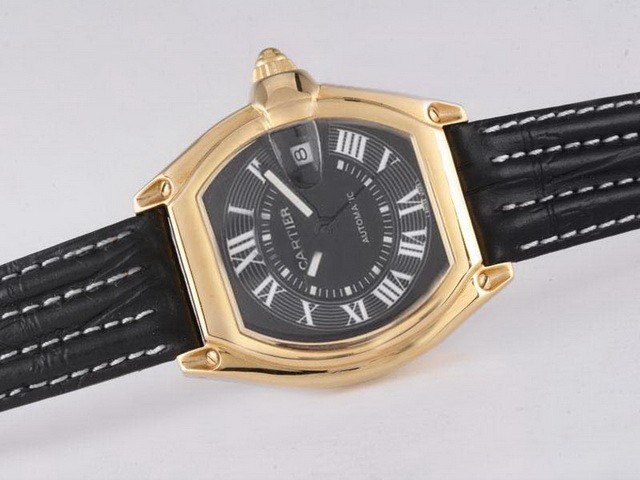 Cartier Roadster Black Dial-Roman Marking Montre