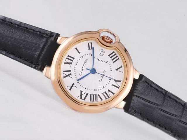 Cartier Ballon Bleu De White Dial-Medium Size Montre