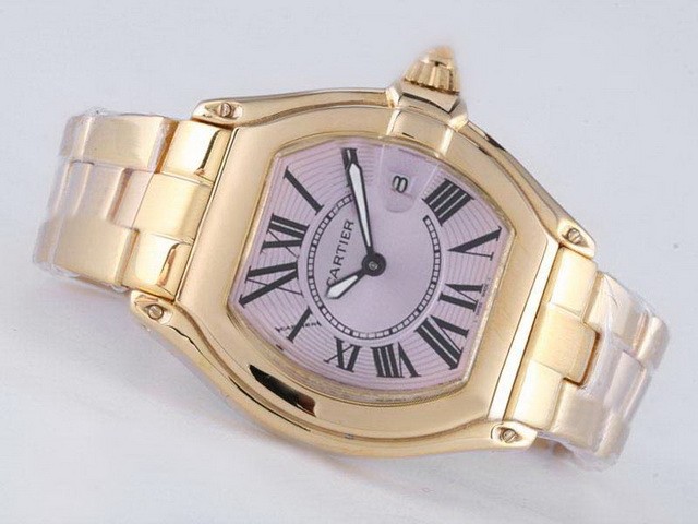 Cartier Roadster Pink Dial-Lady Size Montre