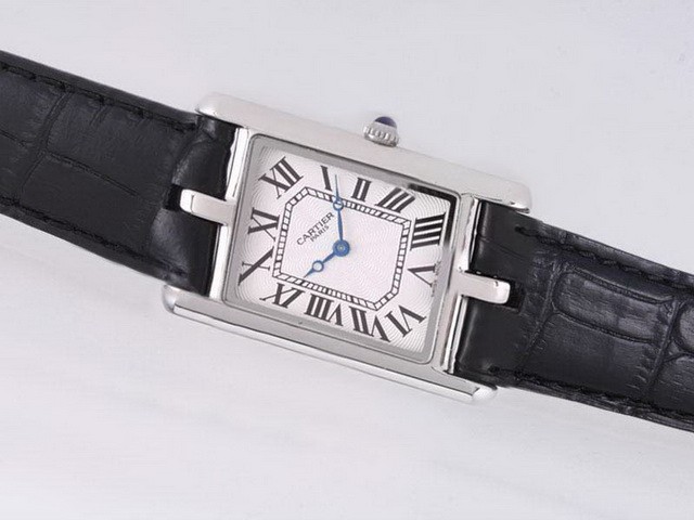 Cartier Classic Black Strap-Lady Size Montre