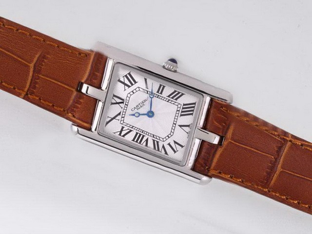 Cartier Classic Brown Strap-Lady Size Montre