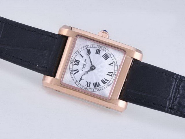 Cartier Others Rose Gold Case With White Dial Montre