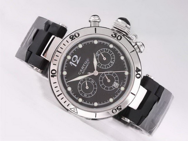 Cartier Pasha Black Dial Montre