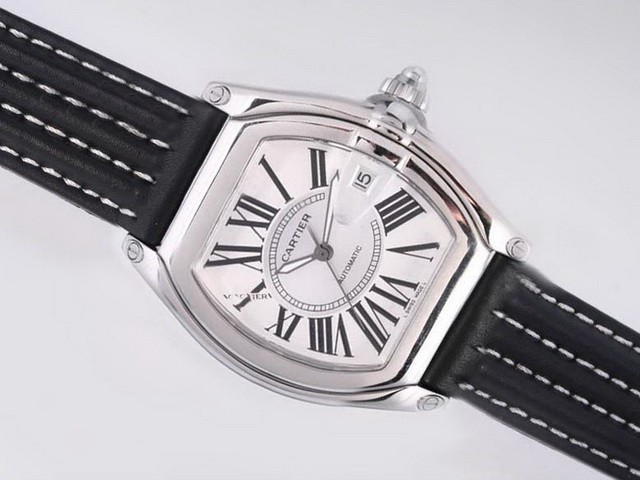 Cartier Roadster White Dial-Deployment Buckle Montre