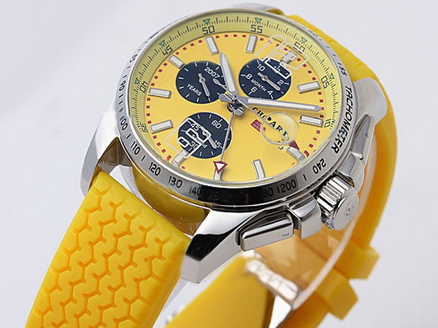 Chopard Automatic Yellow Dial with Rubber Strap Montre
