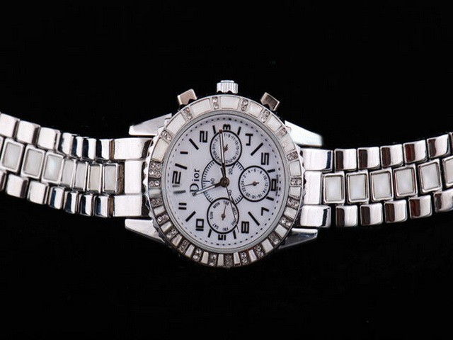 Christian Dior White Dial Lady Model Montre Christian Dior White Dial Lady Model Montre