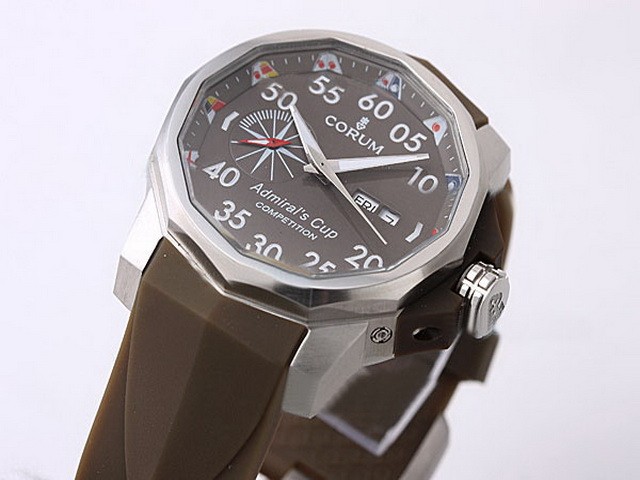 Corum Automatic Movement big date with Gray Dial and Strap Montre