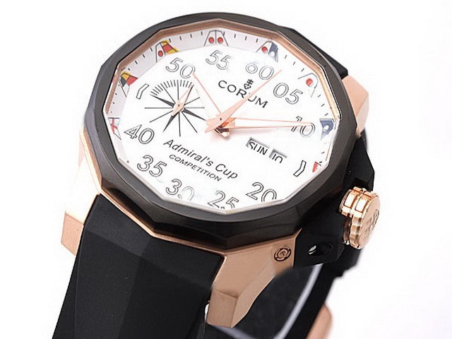 Corum Automatic Movement Rose Gold Case with White Dial Montre Corum Automatic Movement Rose Gold Case with White Dial Montre