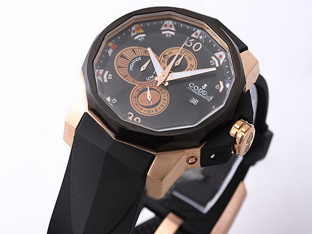 Corum Automatic Movement Rose Gold Case with Black Dial Montre