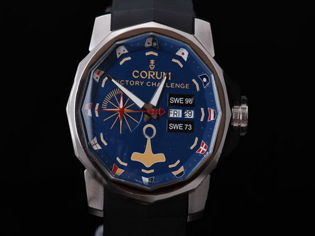 Corum Automatic White Case with Blue Dial Montre