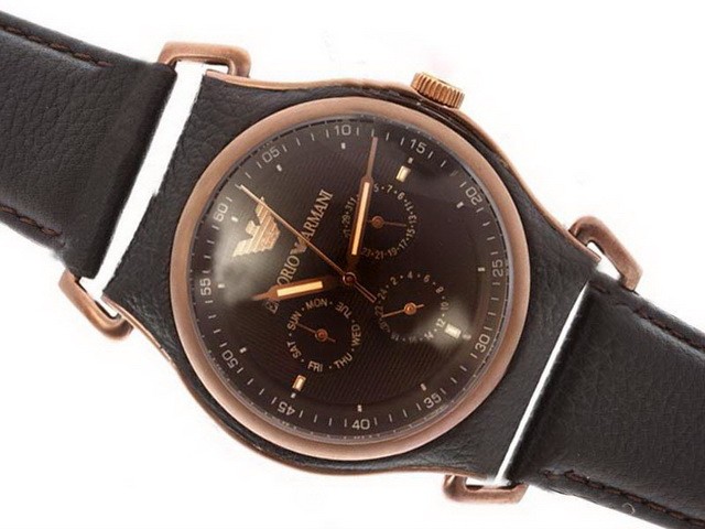 Emporio Armani Black Dial-Couple Montre