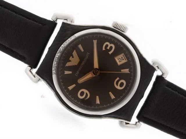 Emporio Armani Black Dial-Couple Montre