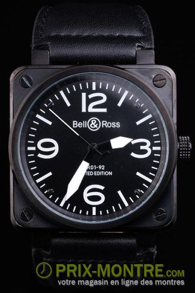 Bell & Ross BR01-92 Carbon-Blanc-BR8