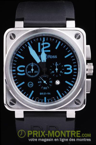 Bell & Ross BR01-94 Black-Blue Dial-BR27