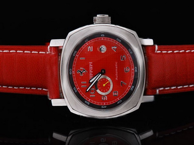 Ferrari Red Dial and Red Leather Strap Montre