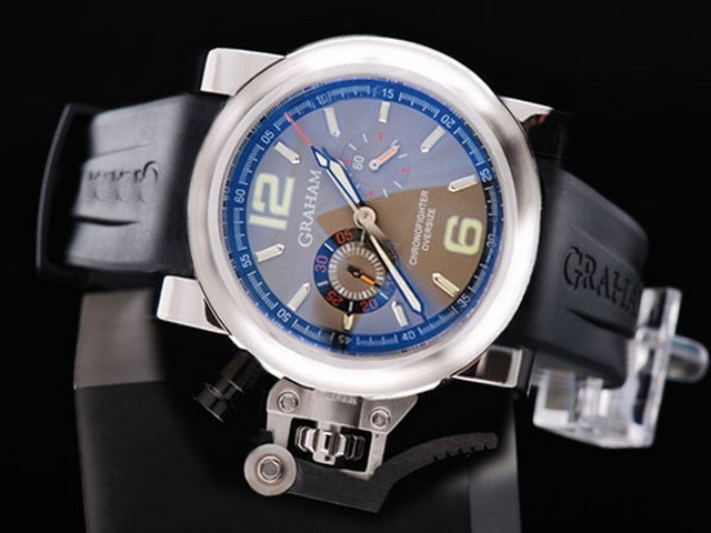 Graham Grey Dial and Green Marking Montre