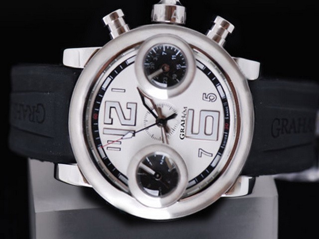 Graham silver Dial and Bezel Montre