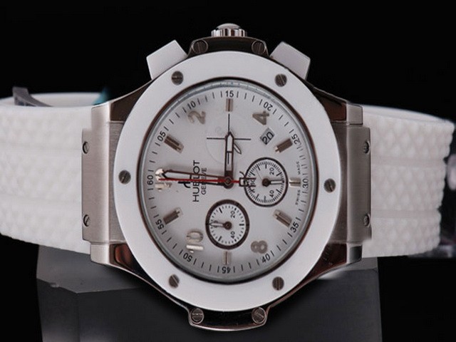 Hublot Full White with Silver Bezel Montre