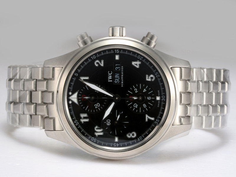 IWC Spitfire Black Dial Montre