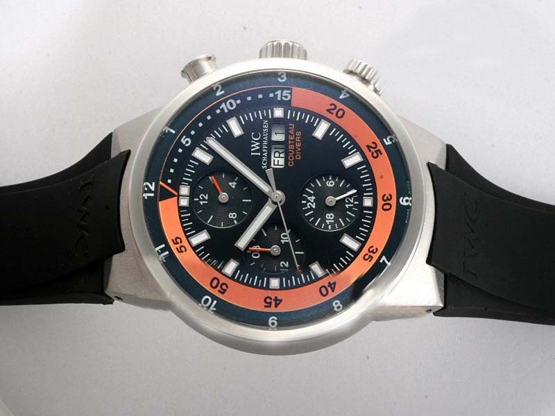 IWC Cousteau Divers Black- Same Chassis As 7750-High Quality Montre