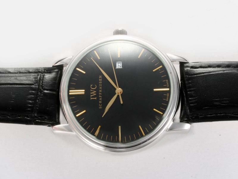 IWC Others Black Dial-Golden Marking Montre