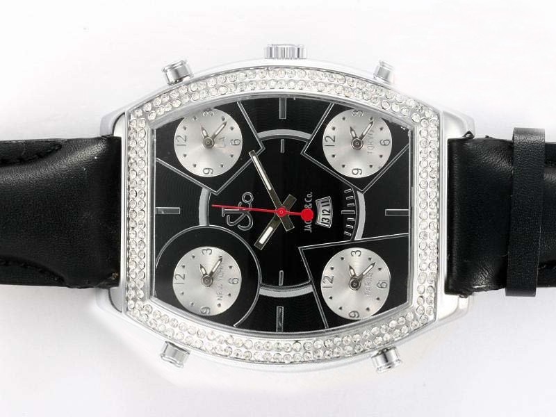 Jacob & Co Diamond Bezel Black Dial Montre