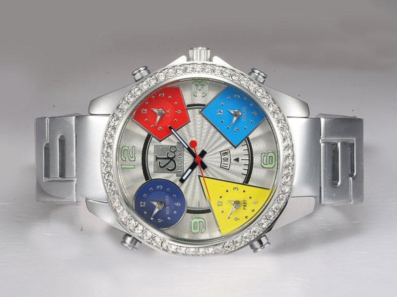 Jacob & Co Diamond Bezel White Dial Montre