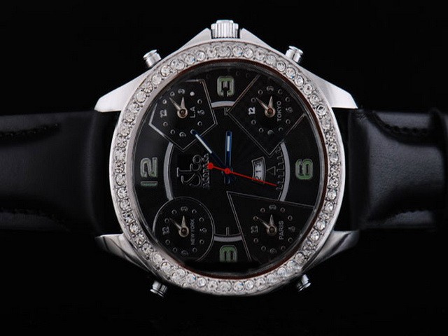 Jacob & Co Diamond Bezel and Black Dial Montre