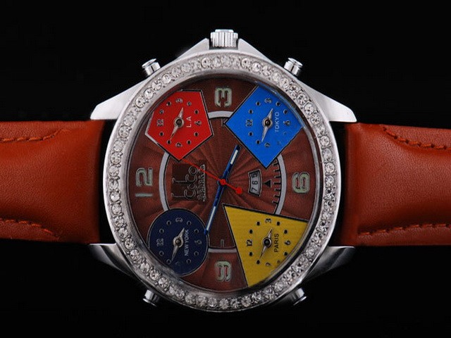 Jacob & Co Diamond Bezel and Brown Dial Montre