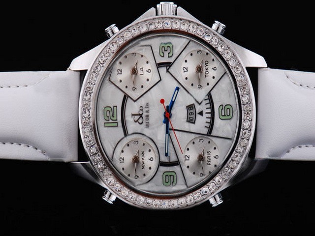 Jacob & Co Diamond Bezel and White Dial Montre