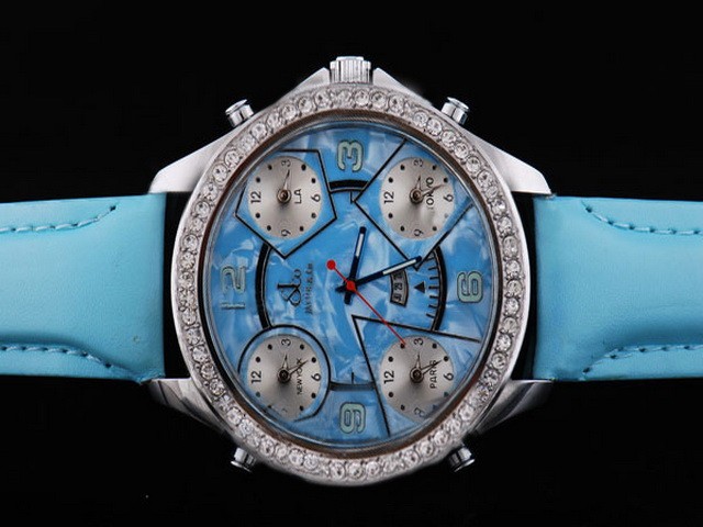 Jacob & Co Diamond Bezel and Blue Dial Montre
