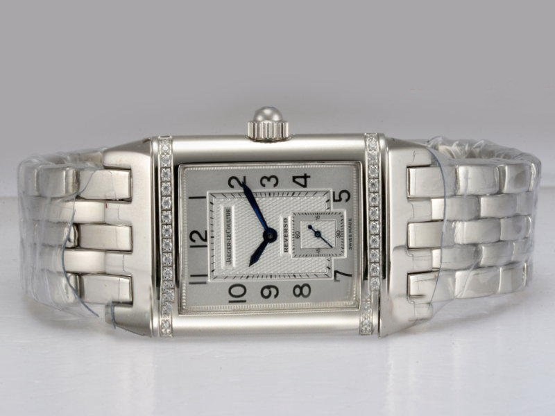 Jaeger-Lecoultre Diamond Bezel with White Dial Montre