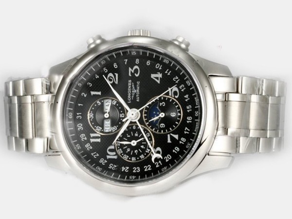 Longines Automatic with Black Dial-Ceramic Bezel Montre