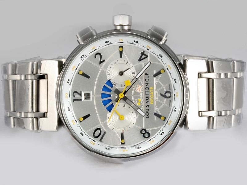 Louis Vuitton Cup Silver Dial Montre
