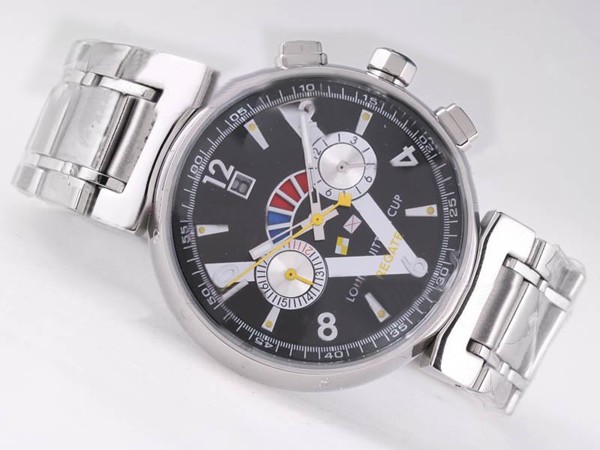 Louis Vuitton Cup Black Dial Montre