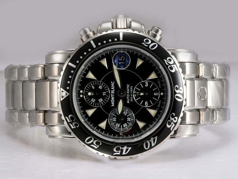 Montblanc Sport AR Coating with Black Dial and Bezel Montre