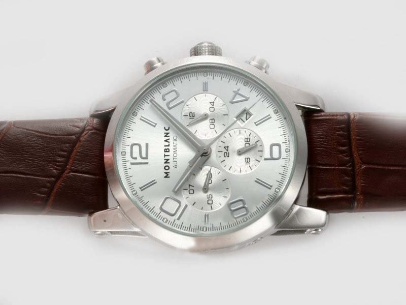 Montblanc Time Silver Dial Same Chassis As 7750 Version-High Quality Montre