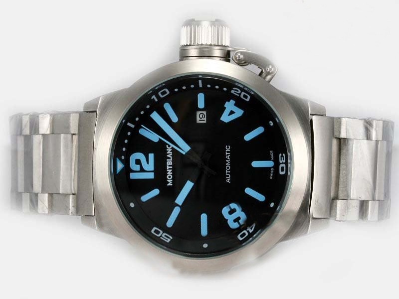 Montblanc Star Black Dial With Blue Marking-New Version Montre