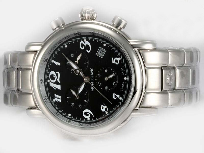 Montblanc Star Black Dial Montre Montblanc Star Black Dial Montre