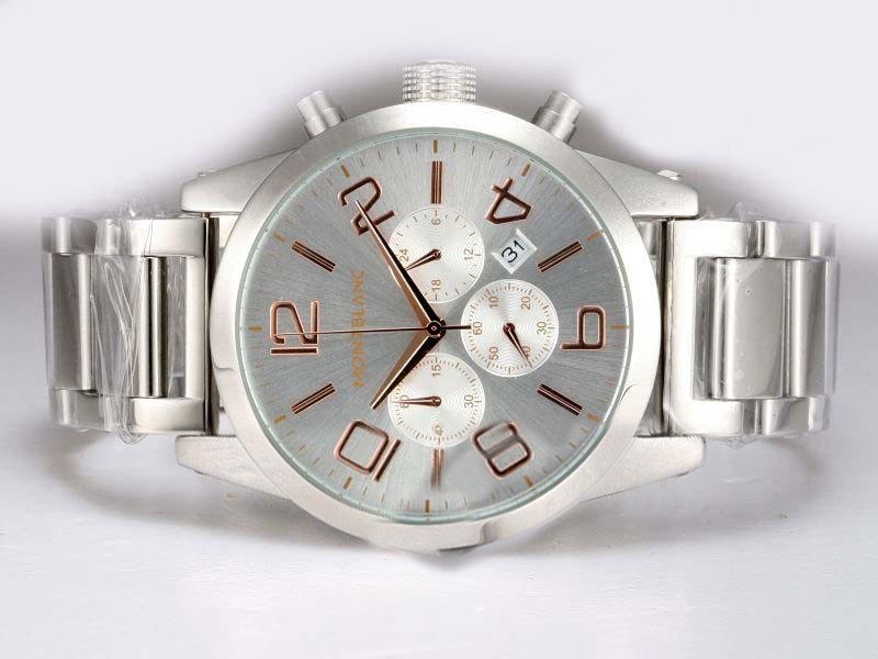 Montblanc Time Silver Dial Montre